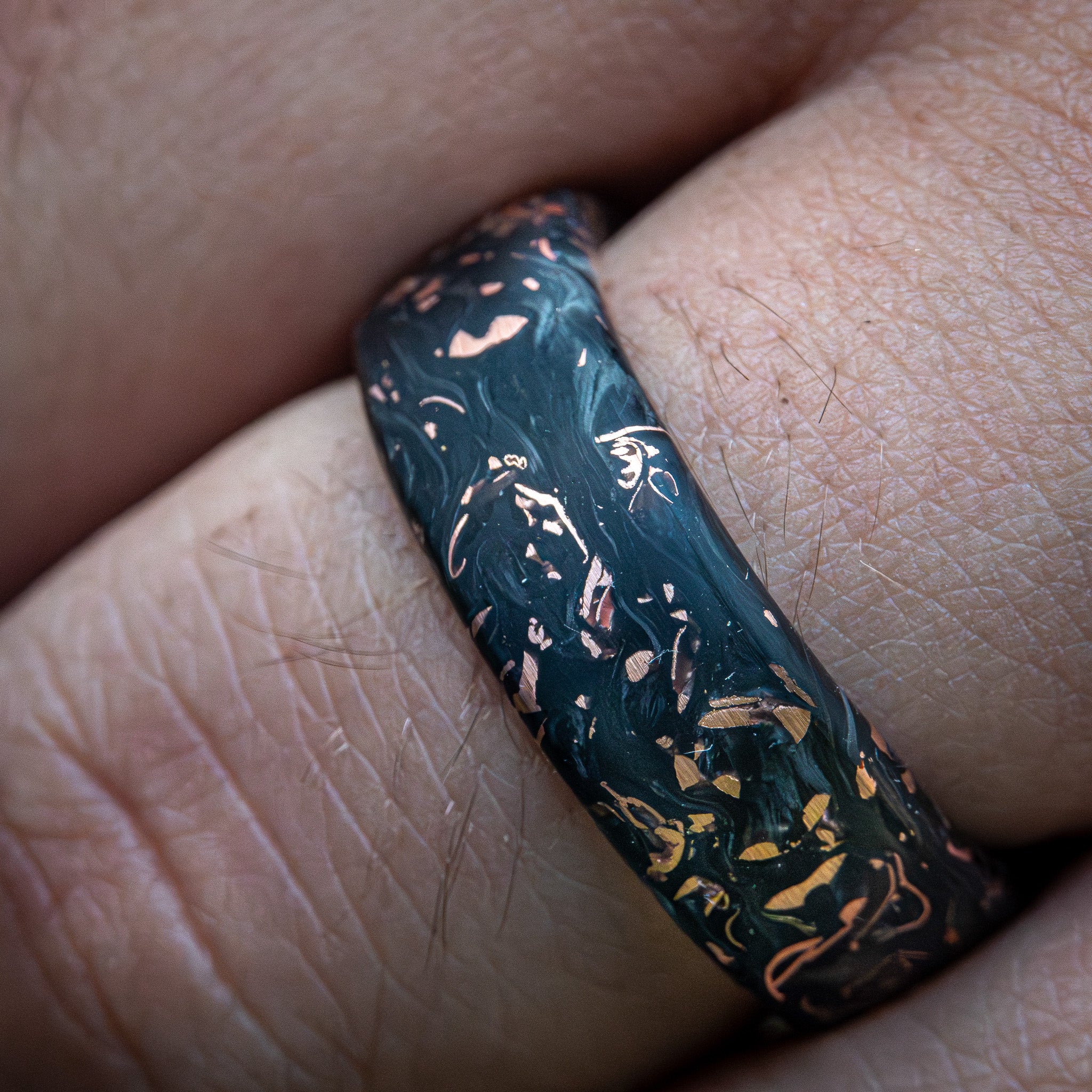 Karbonovy presten s mědí