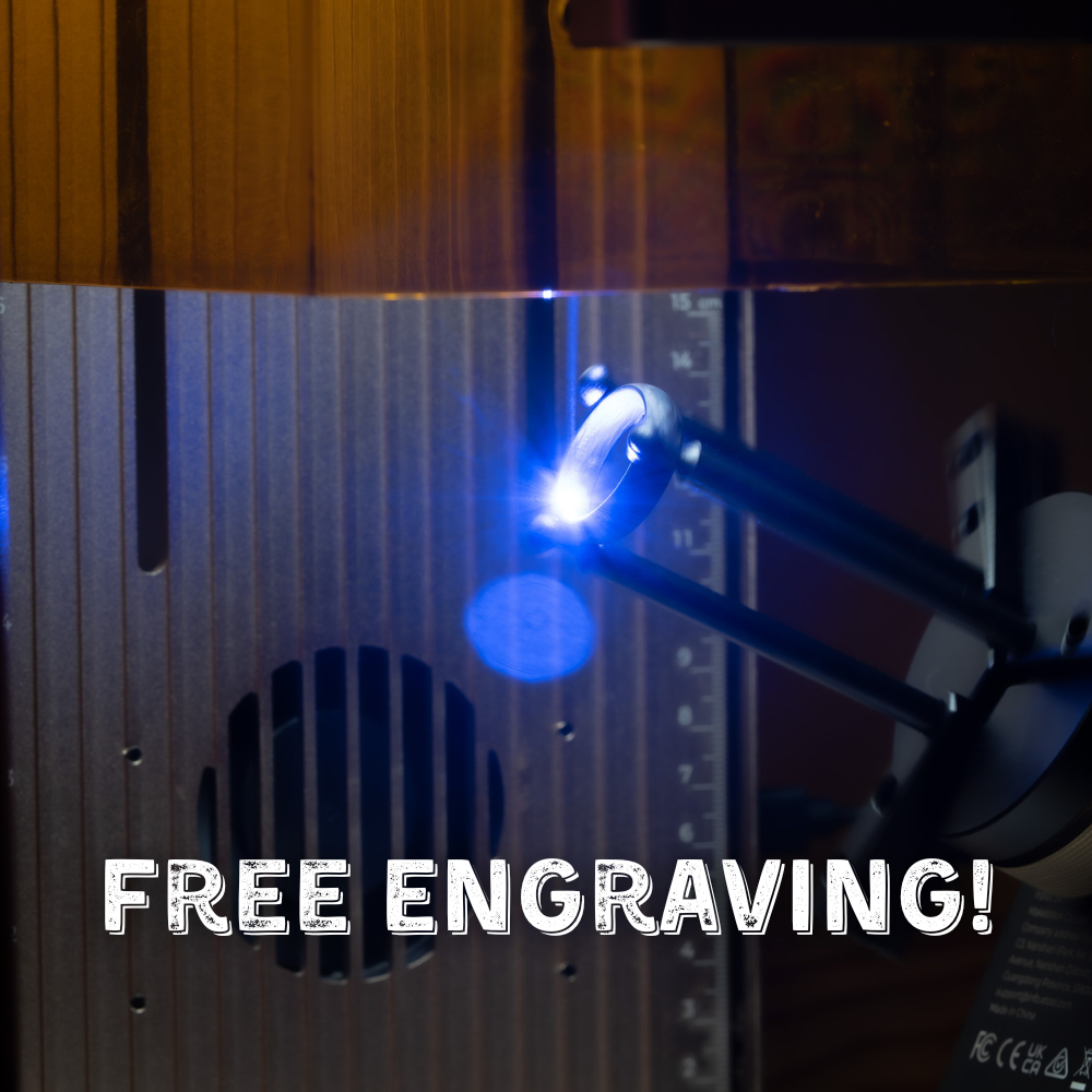 Forged Carbon Fiber Ring with Pink Color